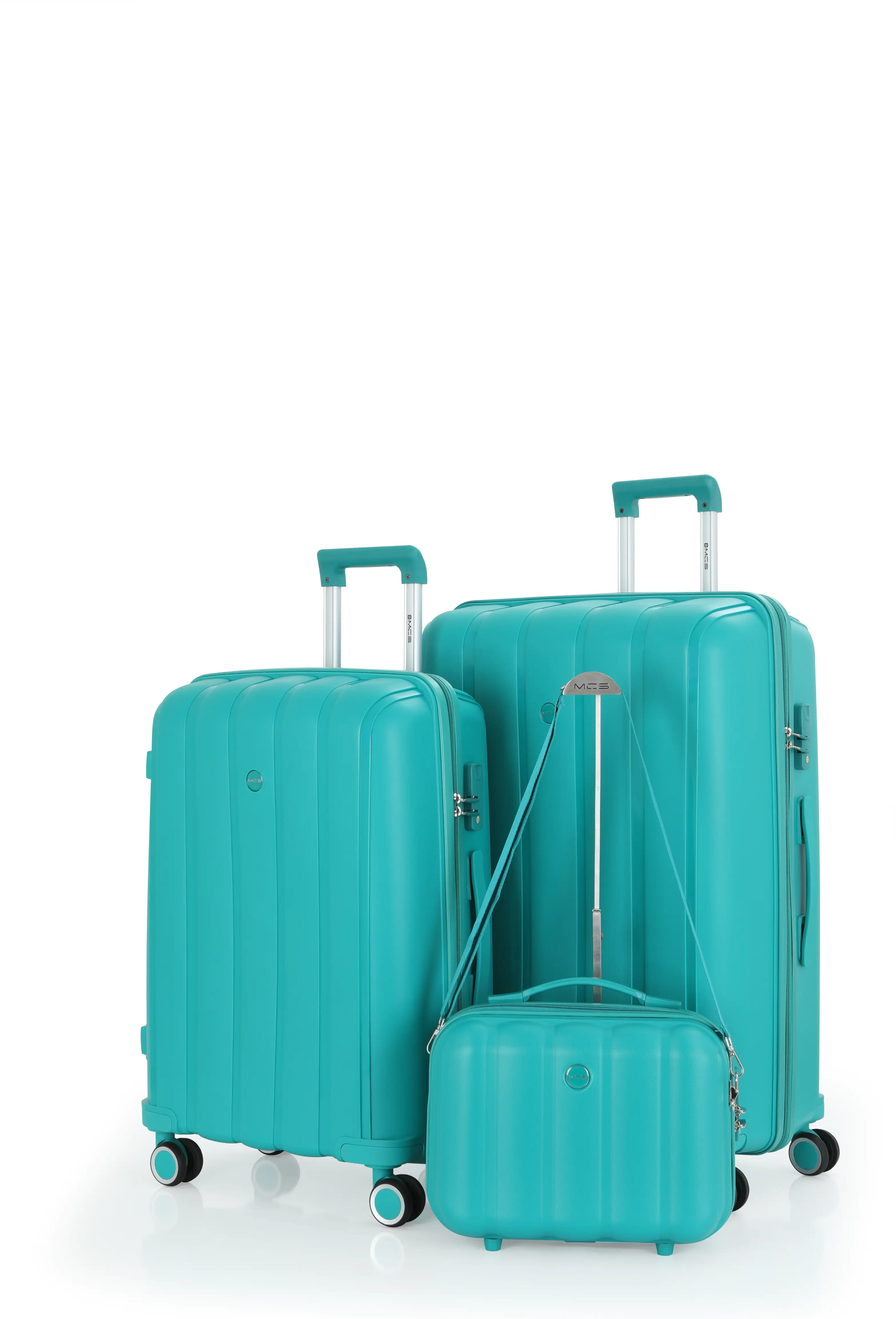 Mçs Polipropilen 3'lü Valiz Seti Büyük & Orta & Makyaj V305