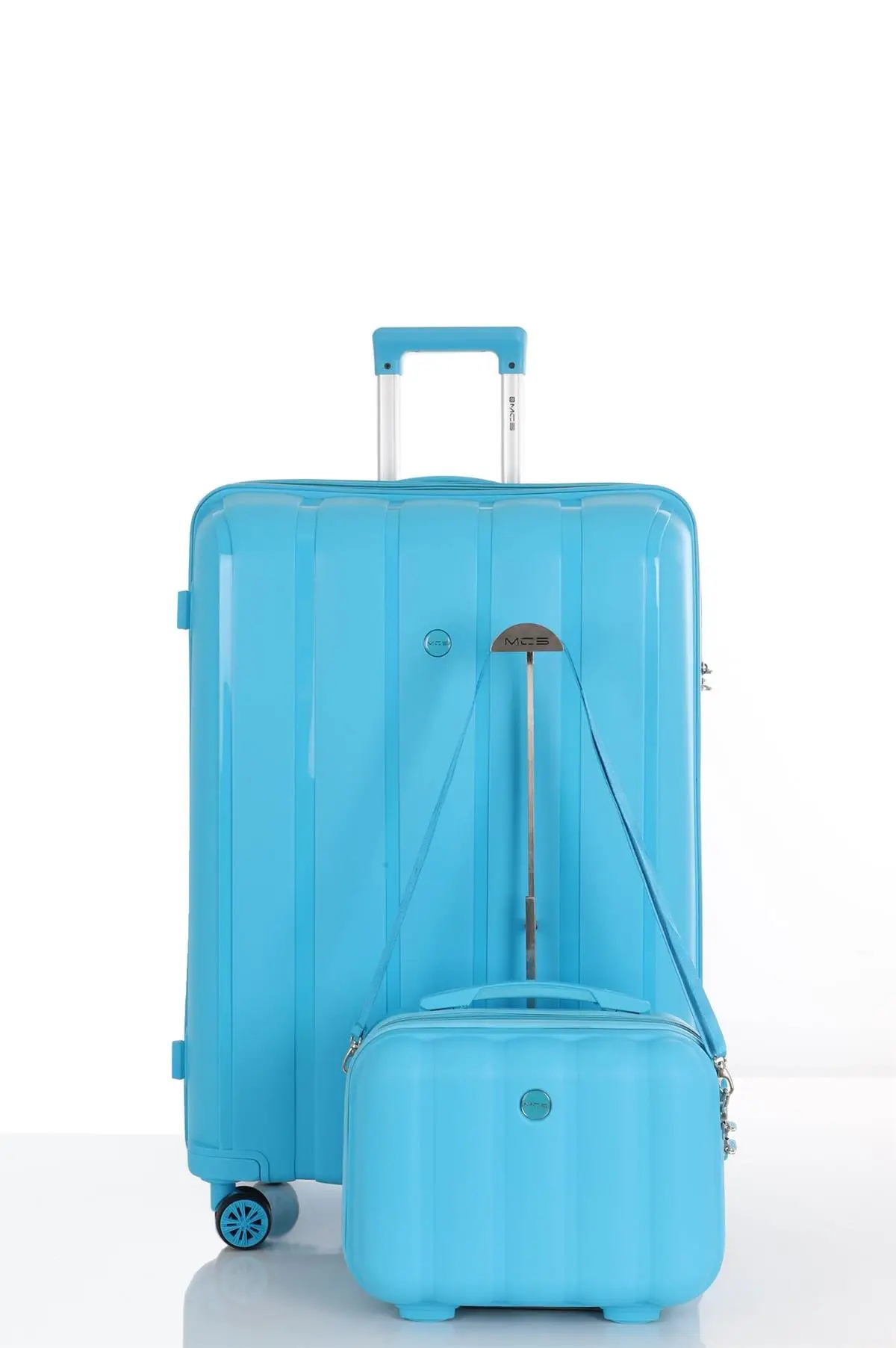 Mçs Polipropilen 3'lü Valiz Seti Büyük & Kabin & Makyaj V305