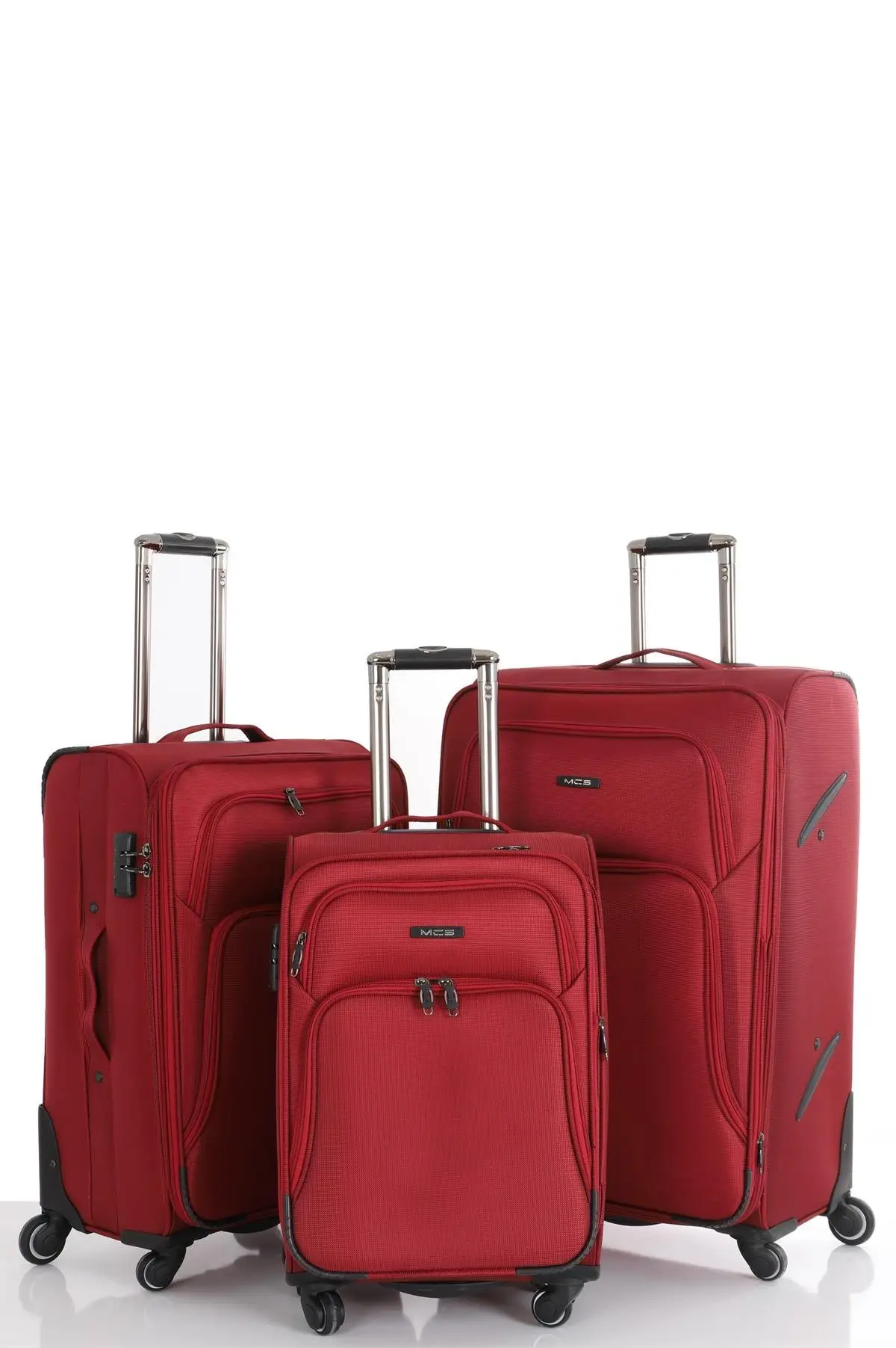 Mçs Üçlü Lüx Kumaş Valiz Seti V085